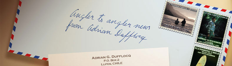 Fly Fish Chile. About our fishing stamps: We chose a few photographs to design our collection of fly fishing in Chile stamps. Each one shows a subject representative of fly fishing for trout in Chile. The Cumilahue Fly Fishing Lodge, and especially in our area, with its&rsquo; magnificent rivers. You can enjoy them by enlarging the image with a simple click. 